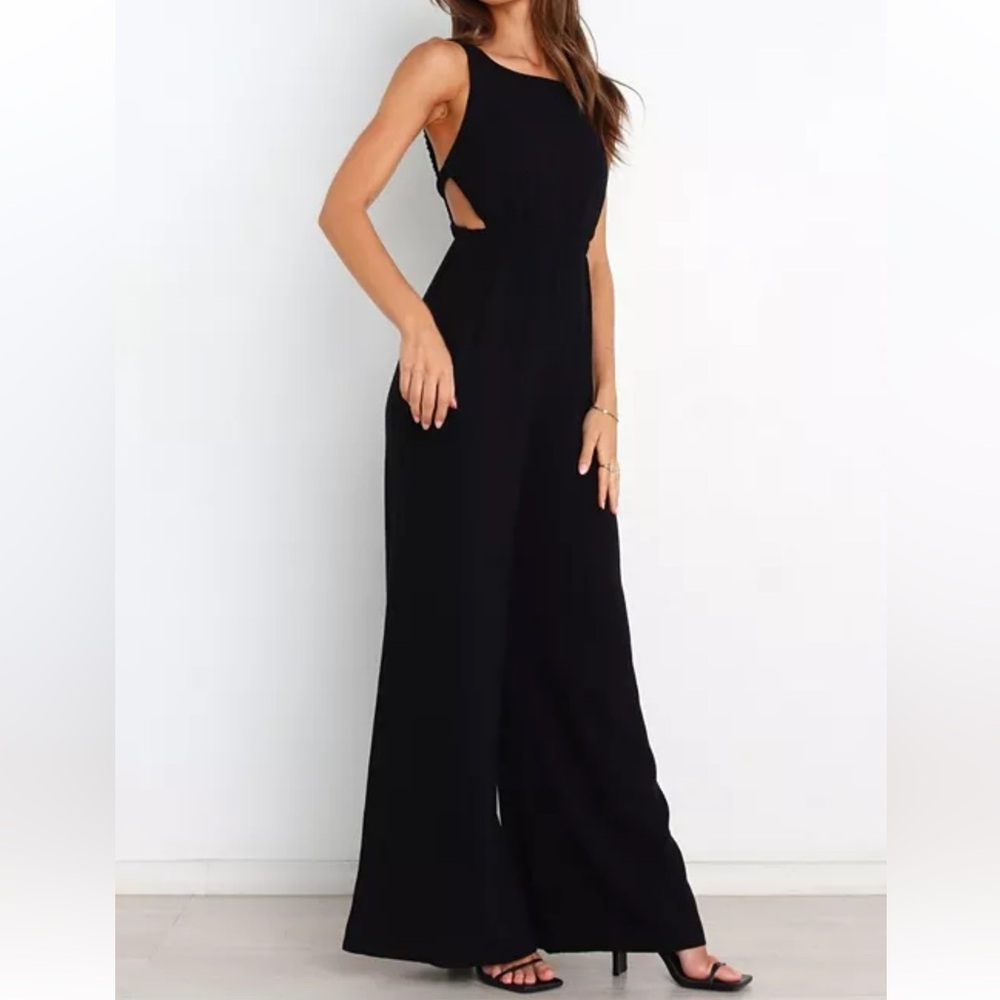 Petal & Pup Women’s Wide Leg Black Jumpsuit